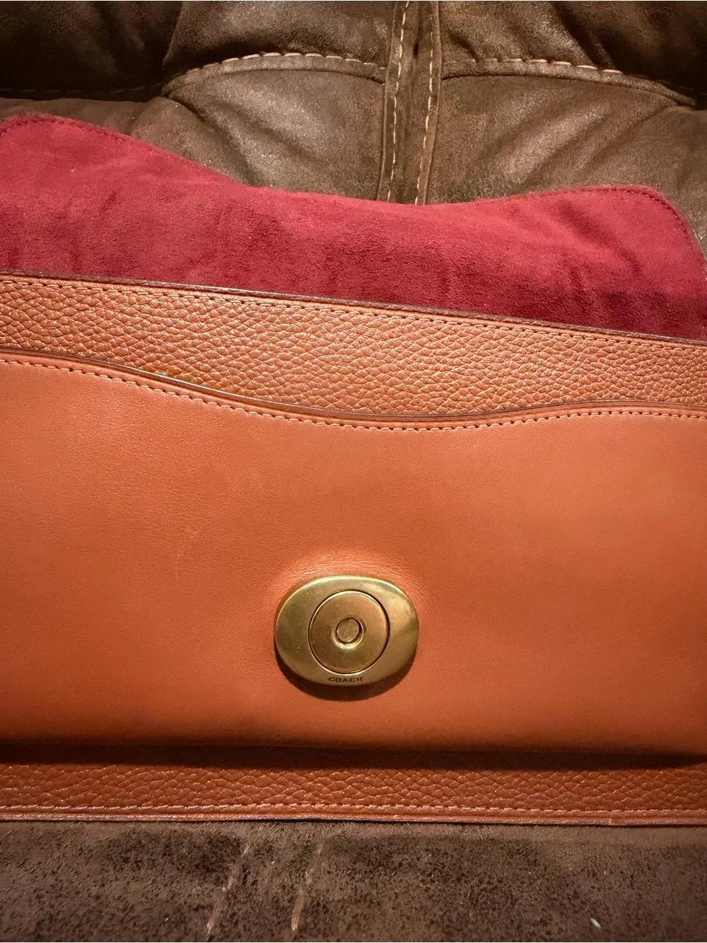 Coach Tabby 26 Saddle Tan Leather Shoulder and Crossbody Bag *Rare Color*